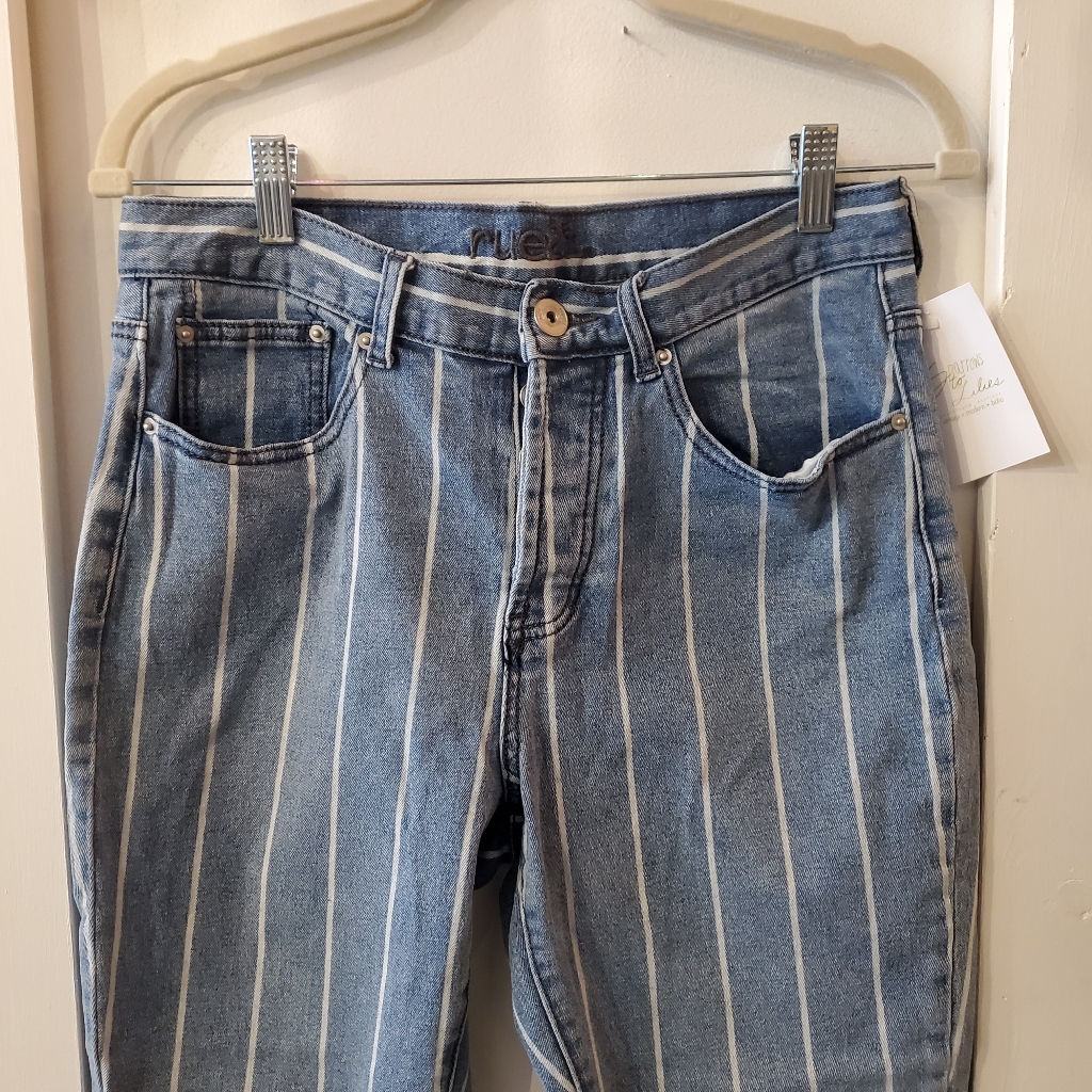 Rue 21 Striped Jeans Size 8